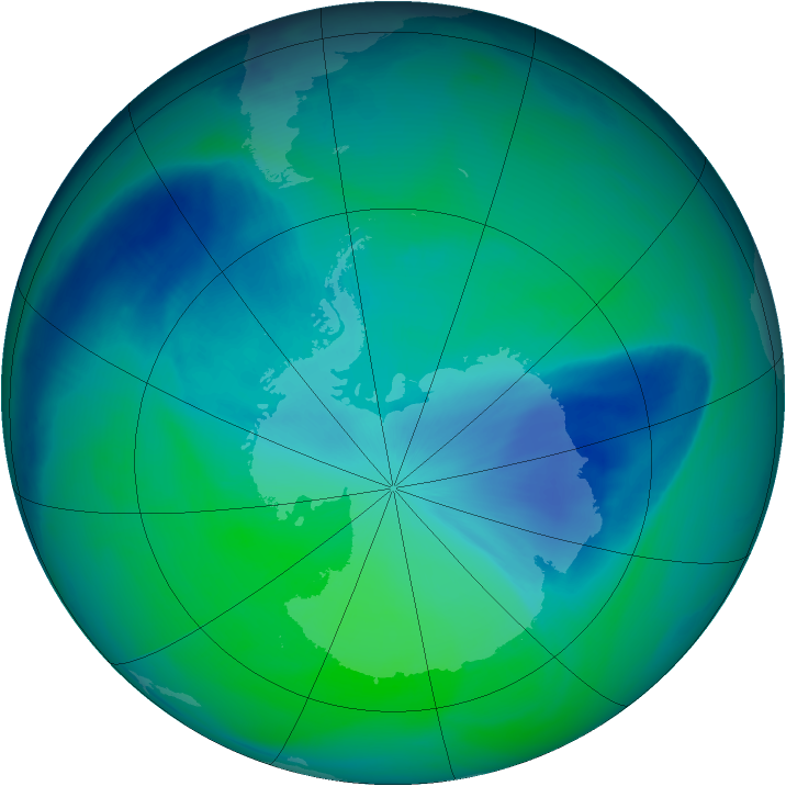 Ozone Map 2006-12-07